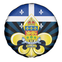 Quebec Canada Province Spare Tire Cover Fleur De Lis Coat Of Arms