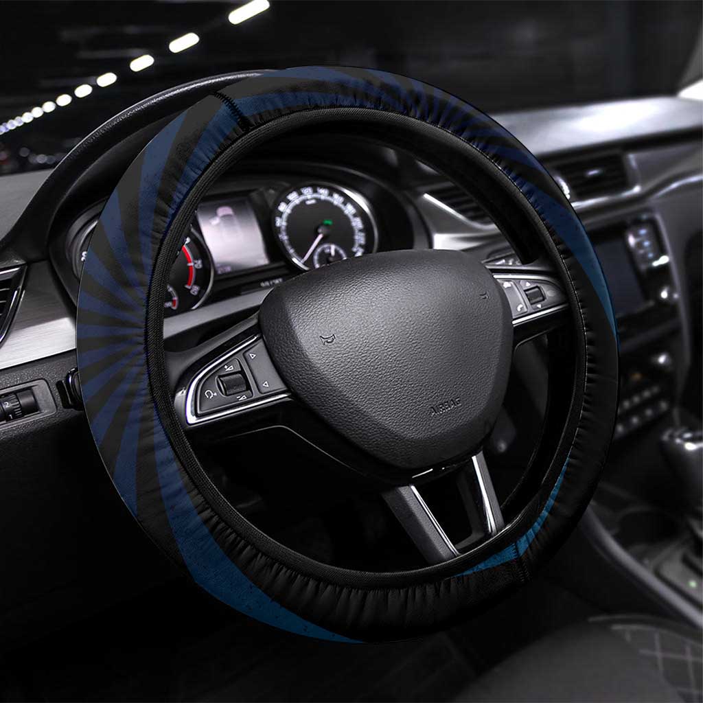 Quebec Canada Province Steering Wheel Cover Fleur De Lis Coat Of Arms