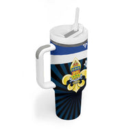 Quebec Canada Province Tumbler With Handle Fleur De Lis Coat Of Arms
