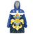 Quebec Canada Province Wearable Blanket Hoodie Fleur De Lis Coat Of Arms