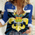 Quebec Canada Province Women Casual Shirt Fleur De Lis Coat Of Arms