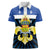 Quebec Canada Province Women Polo Shirt Fleur De Lis Coat Of Arms