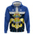 Quebec Canada Province Zip Hoodie Fleur De Lis Coat Of Arms