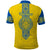 Ukraine Polo Shirt Gold Trident Belarus Folk Pattern - Wonder Print Shop