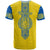 Ukraine T Shirt Gold Trident Belarus Folk Pattern - Wonder Print Shop