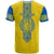 personalised-ukraine-t-shirt-gold-trident-belarus-vyshyvanka-pattern