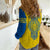 Personalised Ukraine Women Casual Shirt Gold Trident Folk Pattern - Wonder Print Shop