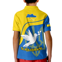 Ukraine Kid Polo Shirt Slava Ukraini Sporty Version - Wonder Print Shop