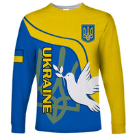 Ukraine Long Sleeve Shirt Slava Ukraini Sporty Version - Wonder Print Shop
