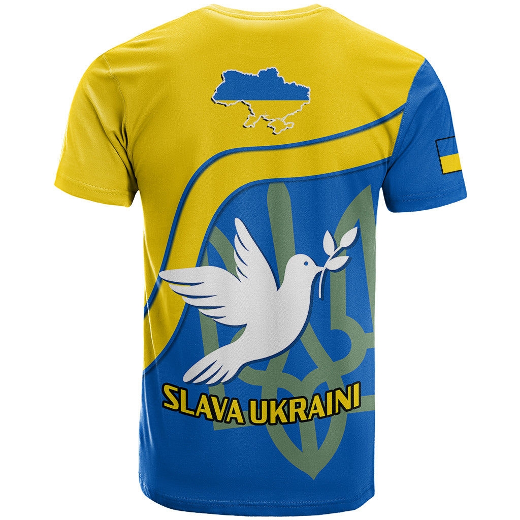Ukraine T Shirt Slava Ukraini Sporty Version - Wonder Print Shop