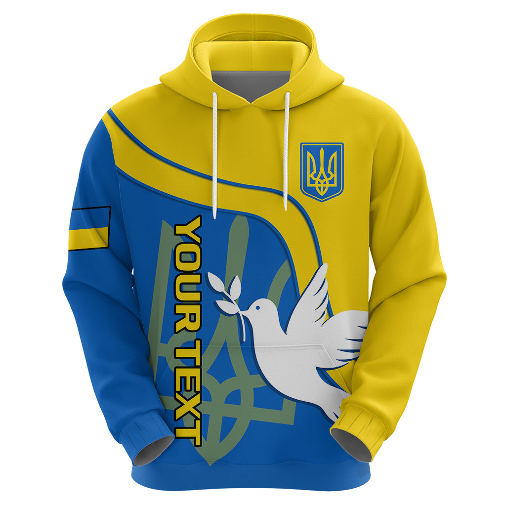 Personalised Ukraine Hoodie Slava Ukraini Sporty Version - Wonder Print Shop