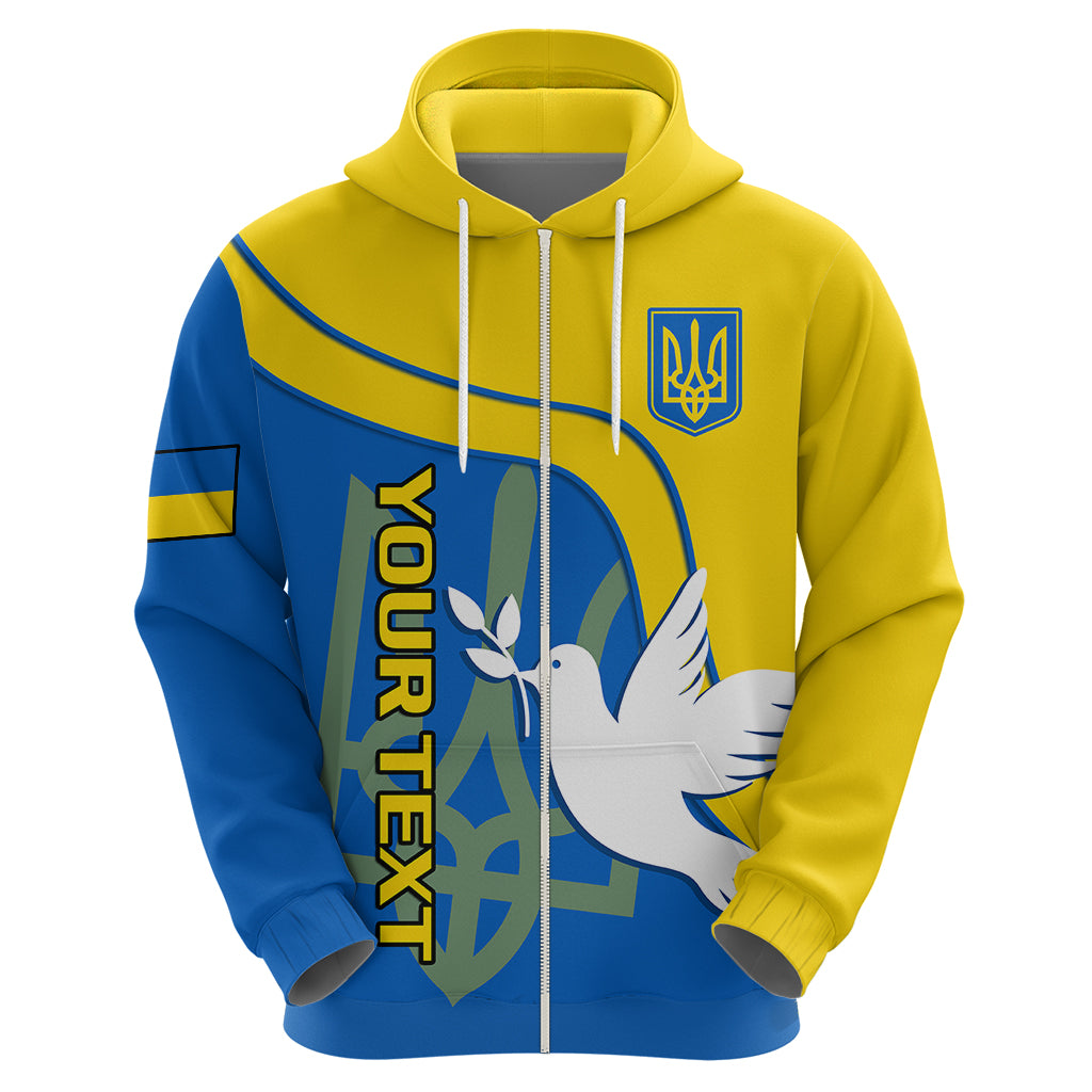Personalised Ukraine Hoodie Slava Ukraini Sporty Version - Wonder Print Shop
