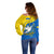 Personalised Ukraine Off Shoulder Sweater Slava Ukraini Sporty Version - Wonder Print Shop