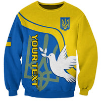 Personalised Ukraine Sweatshirt Slava Ukraini Sporty Version - Wonder Print Shop