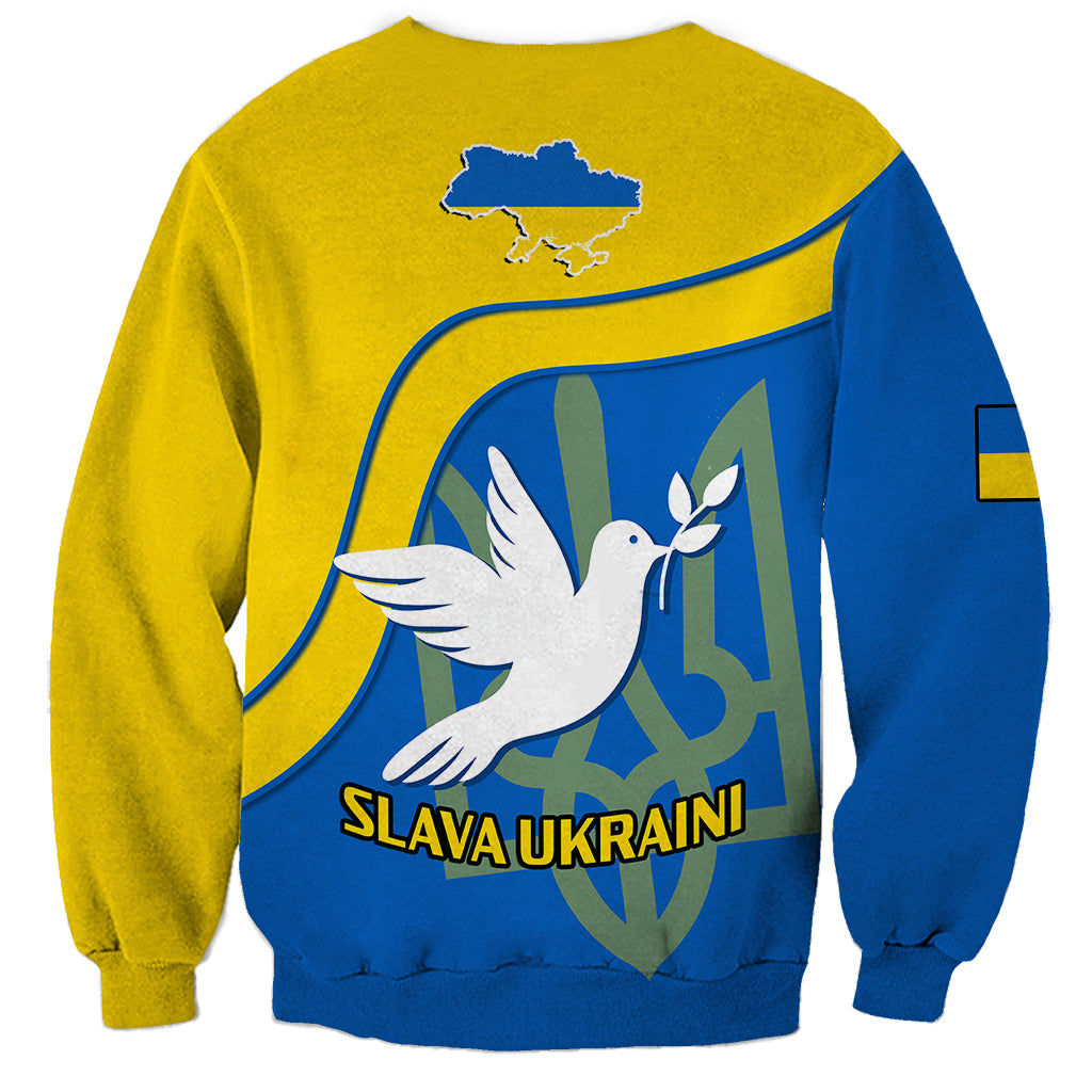 Personalised Ukraine Sweatshirt Slava Ukraini Sporty Version - Wonder Print Shop