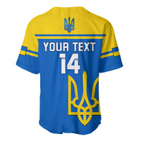Personalised Ukraine Football Baseball Jersey Come On Ukraina - Wonder Print Shop