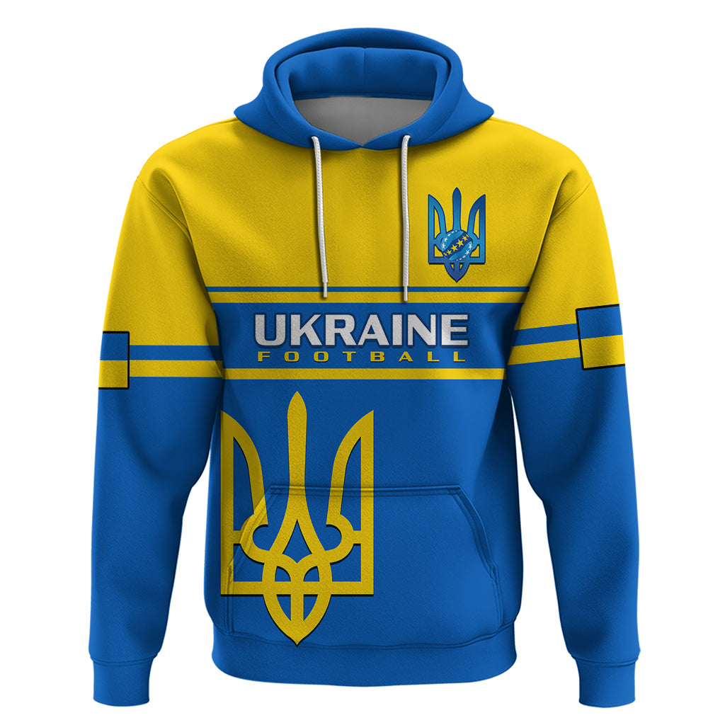 Personalised Ukraine Football Hoodie Come On Ukraina - Wonder Print Shop