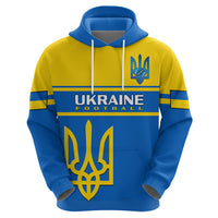 Personalised Ukraine Football Hoodie Come On Ukraina - Wonder Print Shop