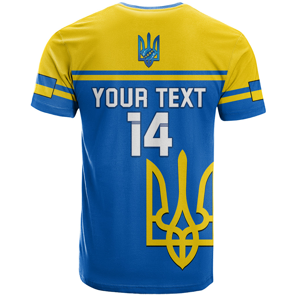 Personalised Ukraine Football T Shirt Come On Ukraina - Wonder Print Shop