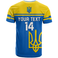 Personalised Ukraine Football T Shirt Come On Ukraina - Wonder Print Shop