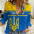 Personalised Ukraine Football Women Casual Shirt Come On Ukraina - Wonder Print Shop