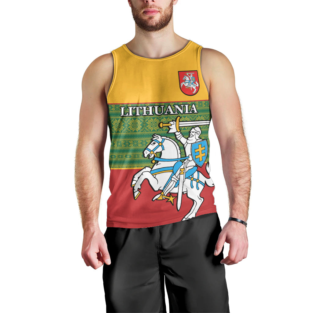personalised-lithuania-men-tank-top-lithuanian-coat-of-arms-mix-folk-pattern