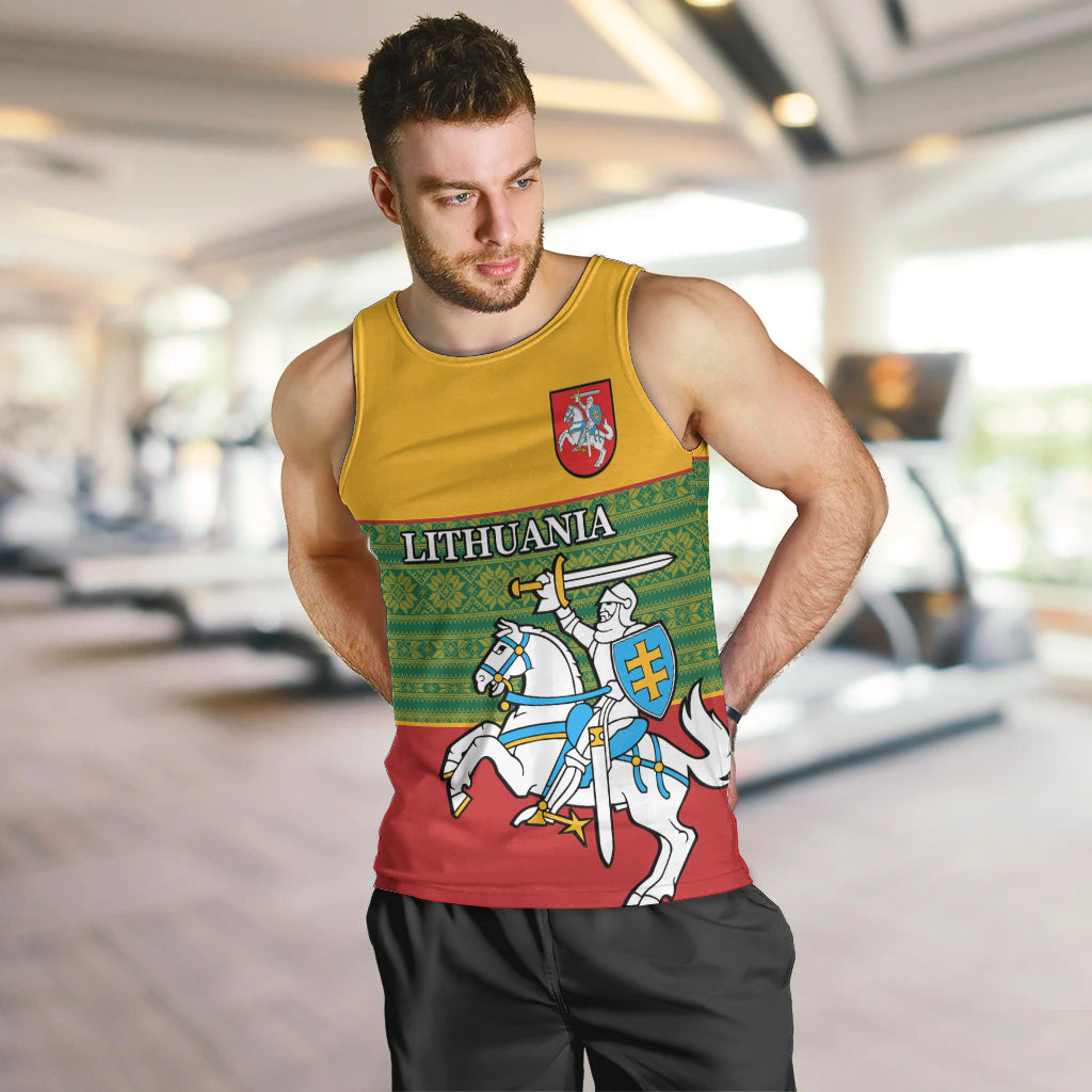 personalised-lithuania-men-tank-top-lithuanian-coat-of-arms-mix-folk-pattern