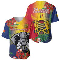 Chad Independence Day Baseball Jersey Happy 64 Years Of Independence - Wonder Print Shop