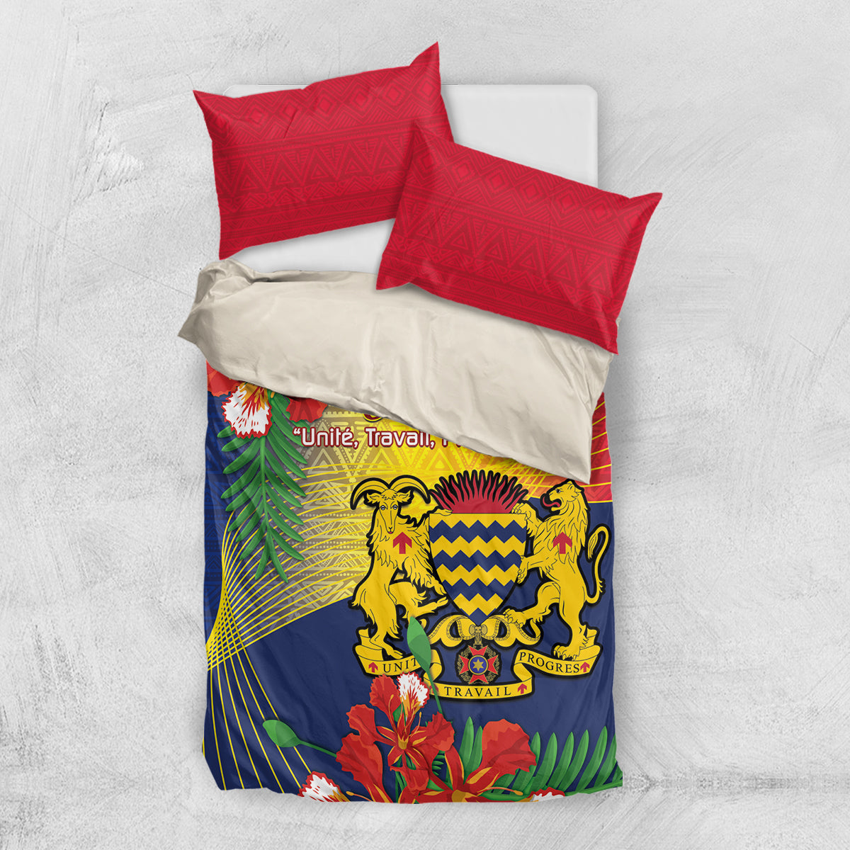 Chad Independence Day Bedding Set Happy 64 Years Of Independence - Wonder Print Shop