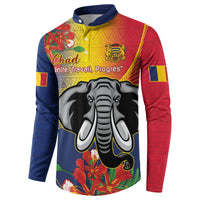 Chad Independence Day Button Sweatshirt Happy 64 Years Of Independence - Wonder Print Shop