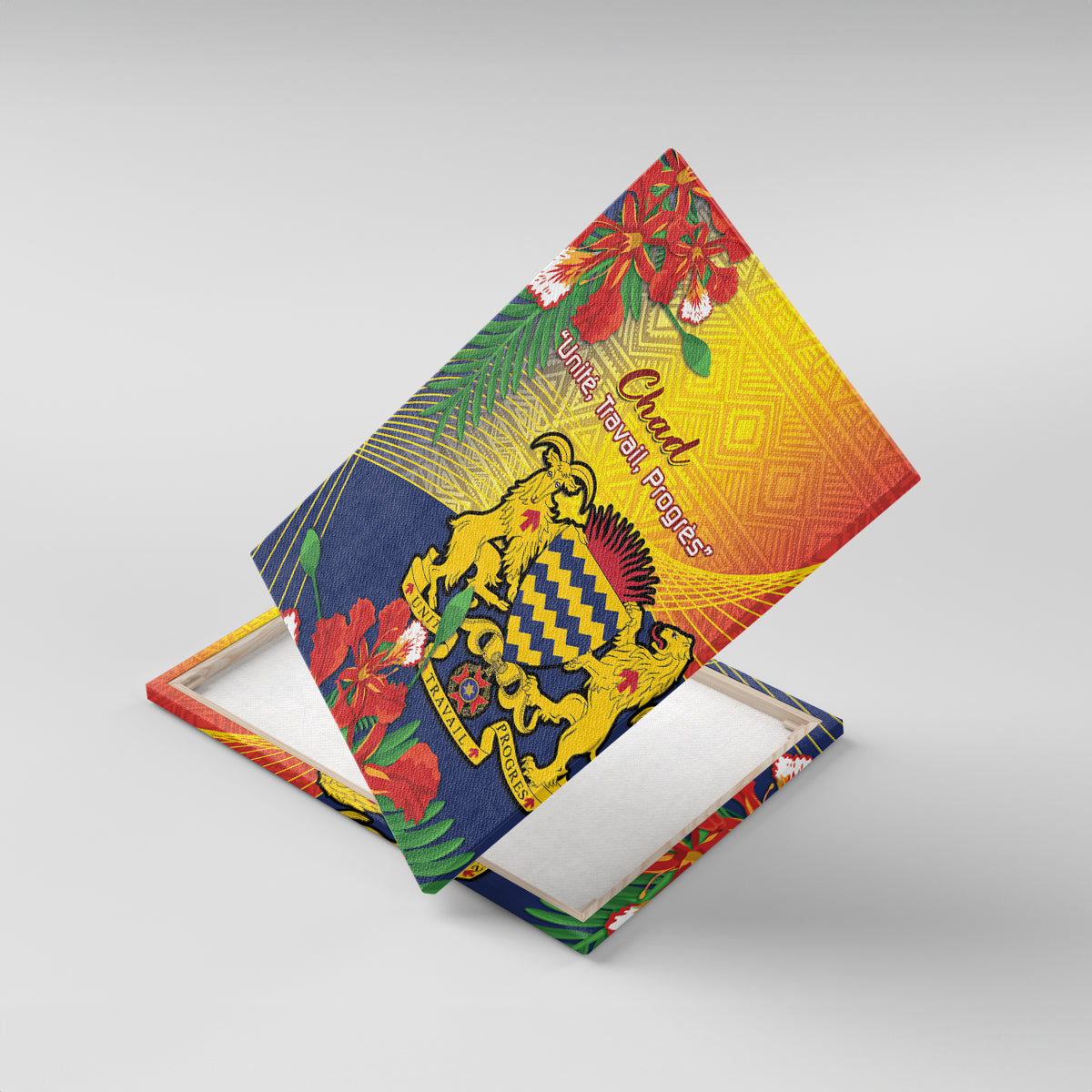 Chad Independence Day Canvas Wall Art Happy 64 Years Of Independence - Wonder Print Shop