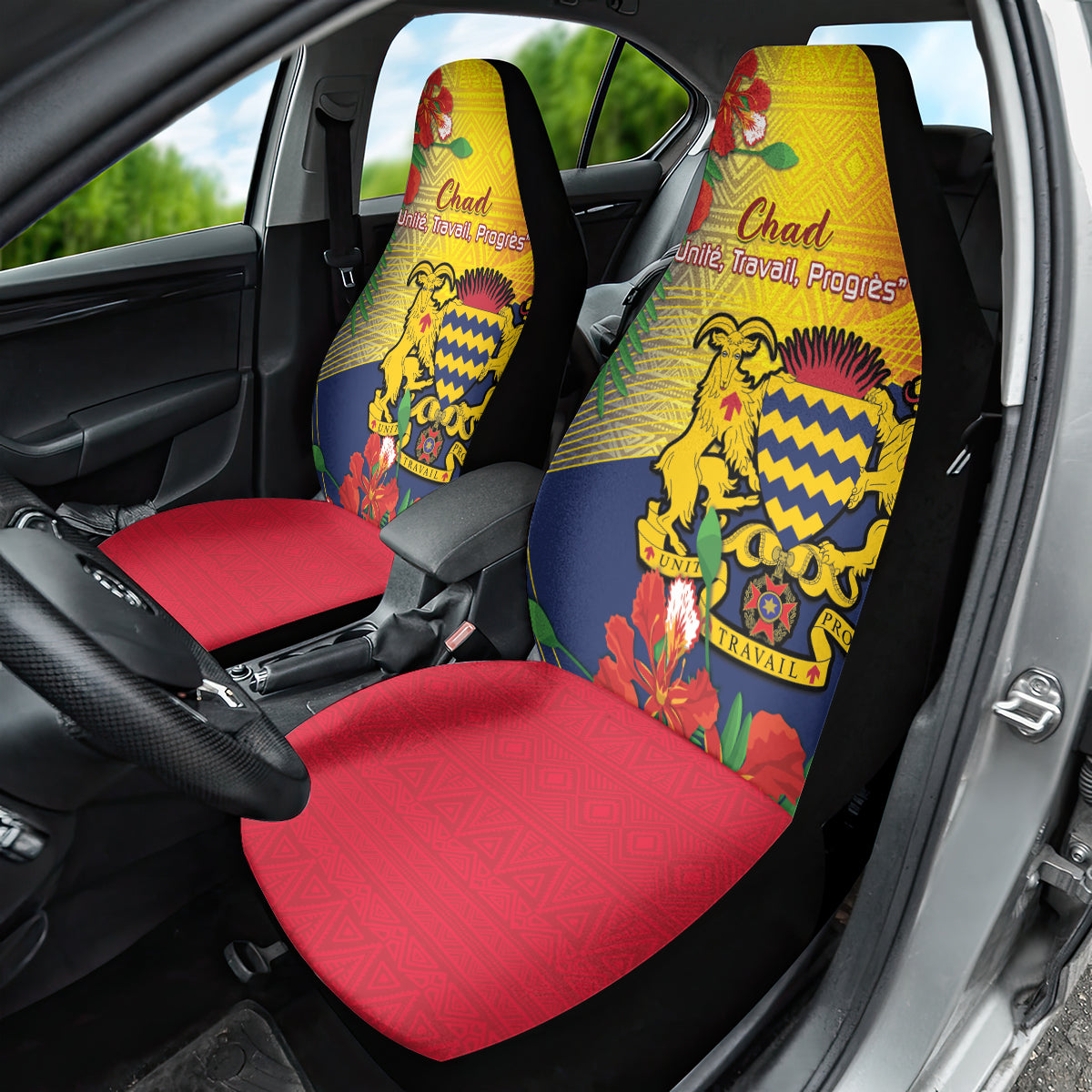 Chad Independence Day Car Seat Cover Happy 64 Years Of Independence - Wonder Print Shop