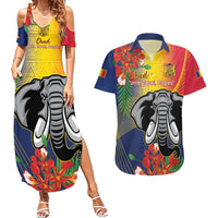 Chad Independence Day Couples Matching Summer Maxi Dress and Hawaiian Shirt Happy 64 Years Of Independence - Wonder Print Shop