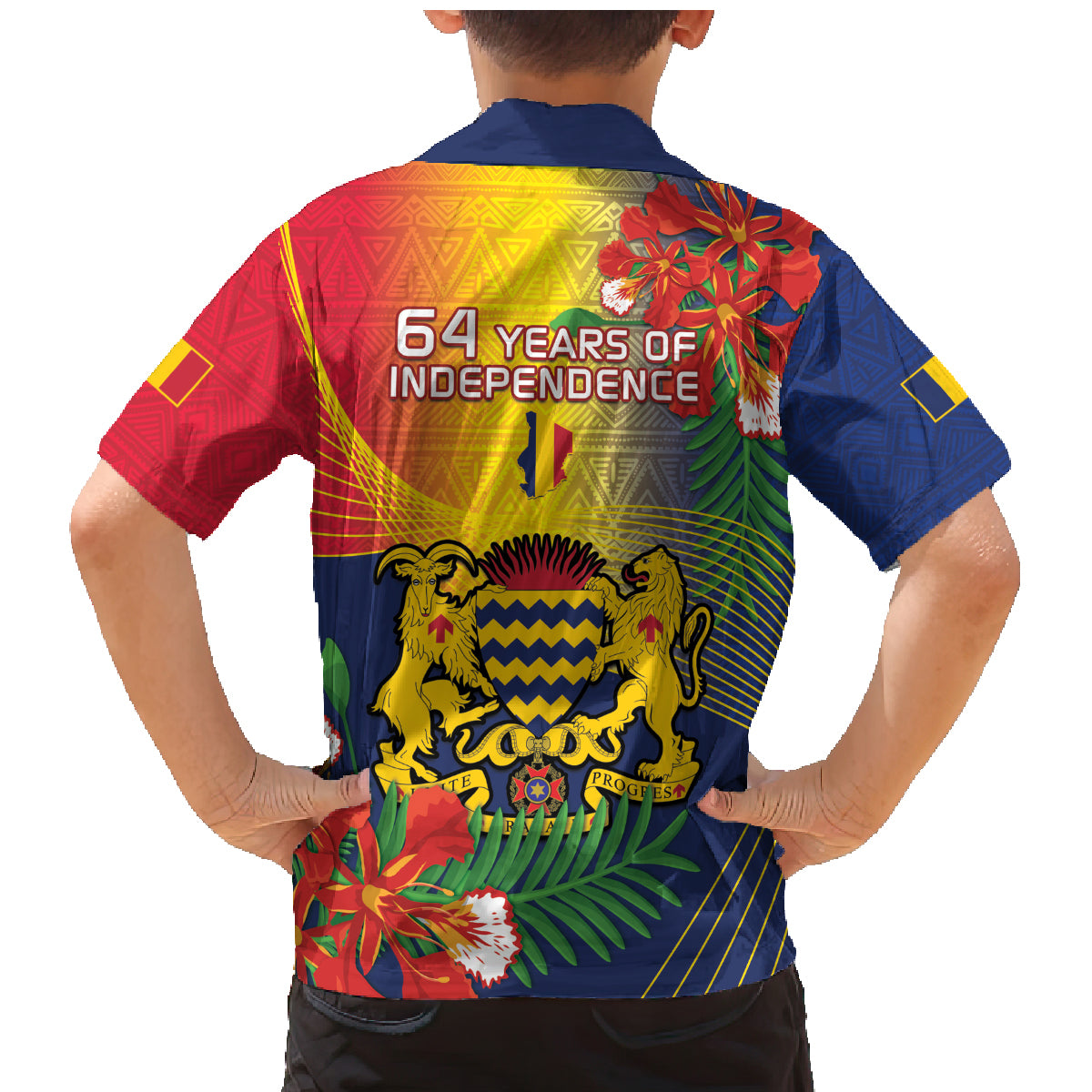 Chad Independence Day Family Matching Mermaid Dress and Hawaiian Shirt Happy 64 Years Of Independence - Wonder Print Shop