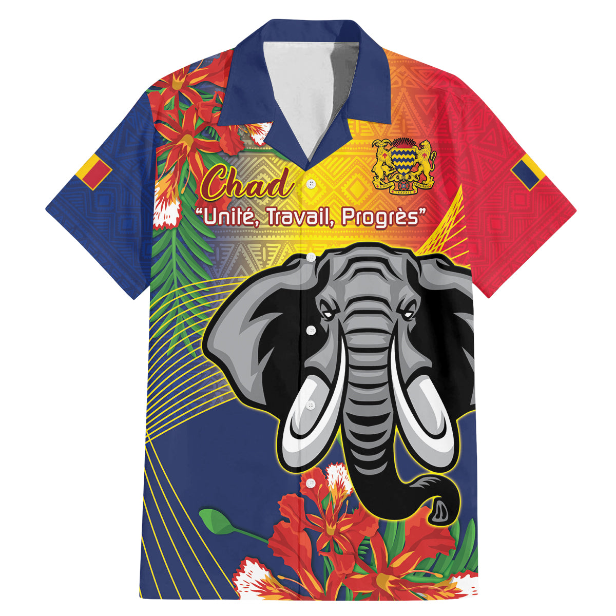 Chad Independence Day Family Matching Mermaid Dress and Hawaiian Shirt Happy 64 Years Of Independence - Wonder Print Shop