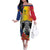 Chad Independence Day Family Matching Off The Shoulder Long Sleeve Dress and Hawaiian Shirt Happy 64 Years Of Independence - Wonder Print Shop