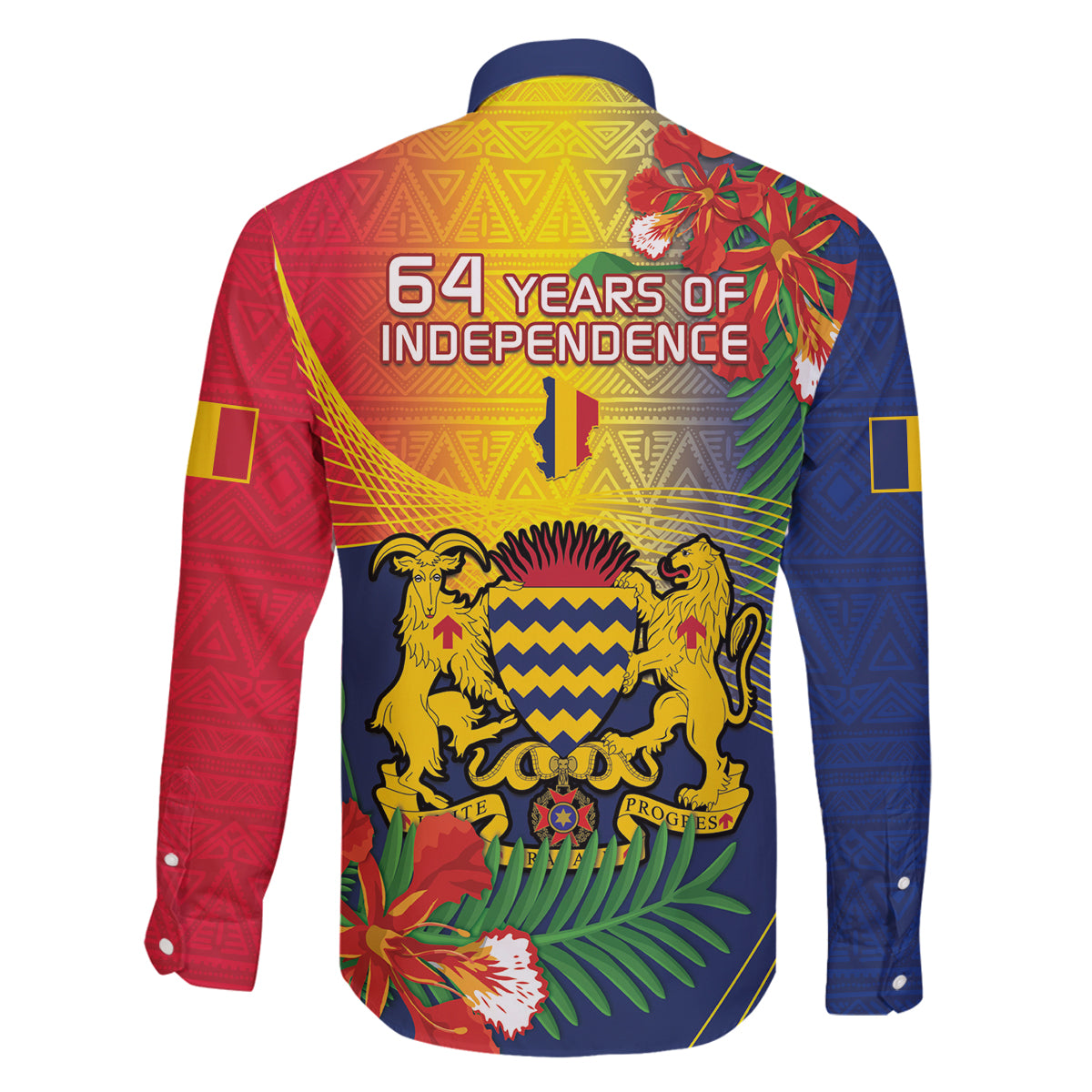 Chad Independence Day Family Matching Summer Maxi Dress and Hawaiian Shirt Happy 64 Years Of Independence - Wonder Print Shop