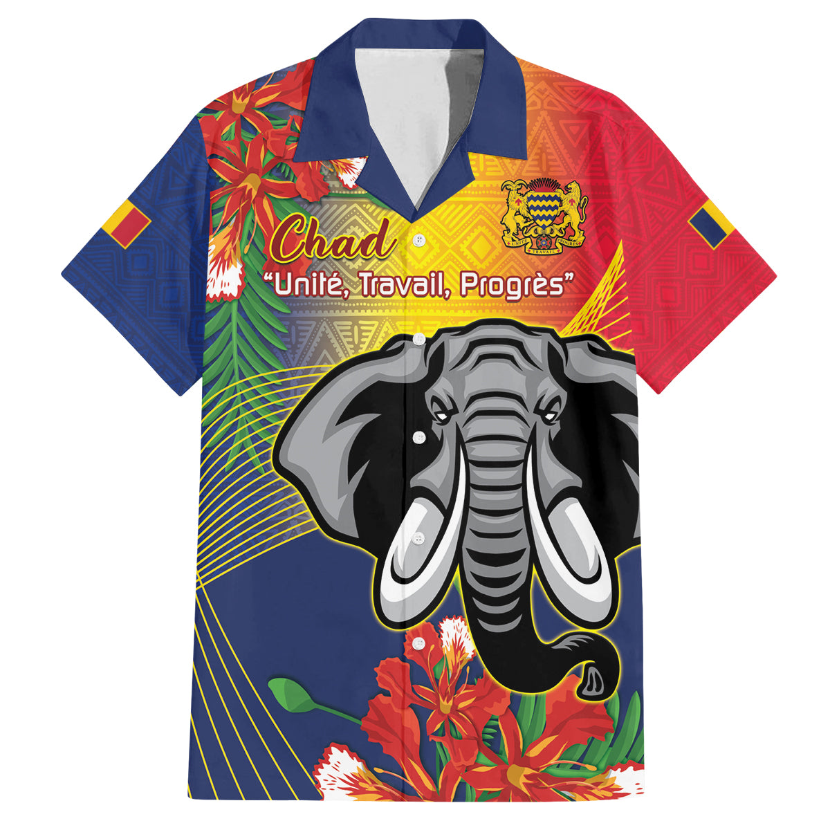 Chad Independence Day Family Matching Tank Maxi Dress and Hawaiian Shirt Happy 64 Years Of Independence - Wonder Print Shop