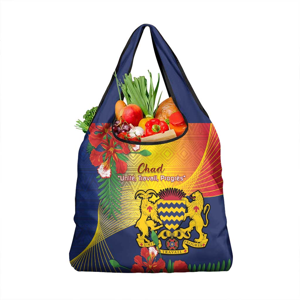 Chad Independence Day Grocery Bag Happy 64 Years Of Independence