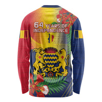 Chad Independence Day Long Sleeve Shirt Happy 64 Years Of Independence - Wonder Print Shop