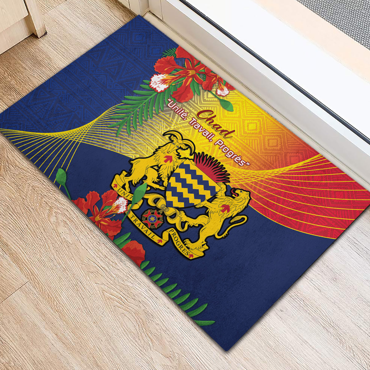 Chad Independence Day Rubber Doormat Happy 64 Years Of Independence - Wonder Print Shop