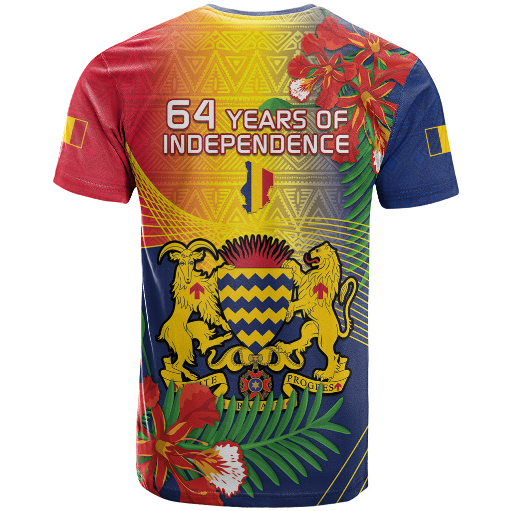 Chad Independence Day T Shirt Happy 64 Years Of Independence - Wonder Print Shop
