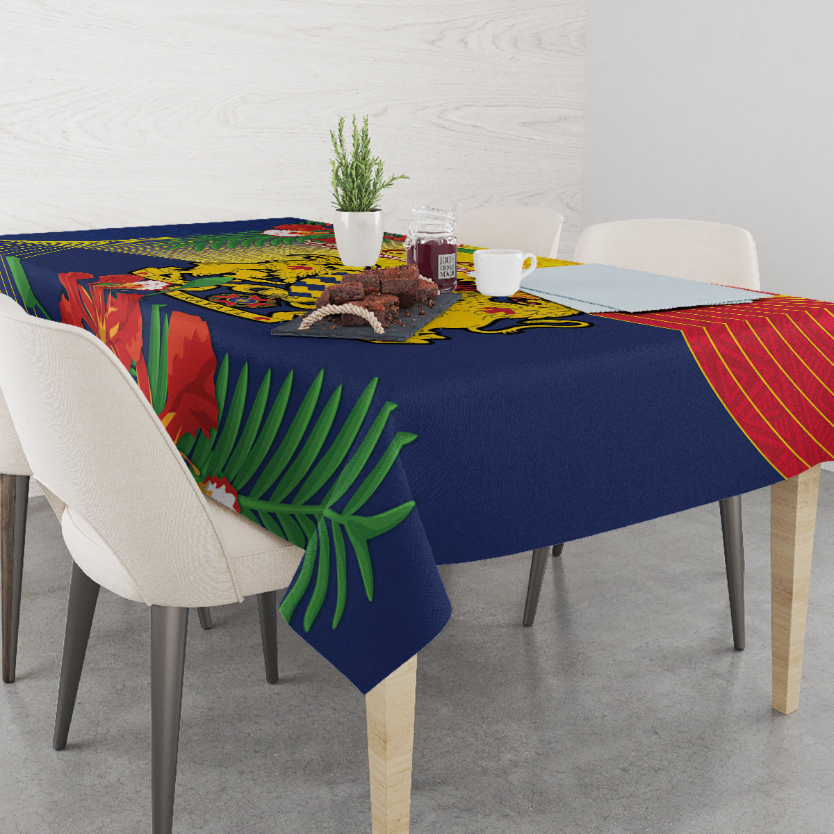 Chad Independence Day Tablecloth Happy 64 Years Of Independence - Wonder Print Shop