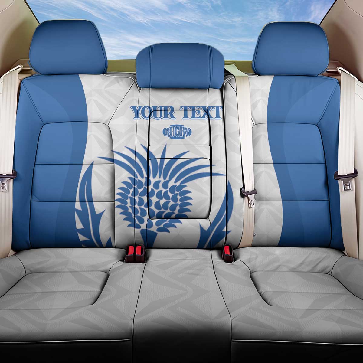 Scotland Rugby 2025 Custom Back Car Seat Cover Come On Thistle