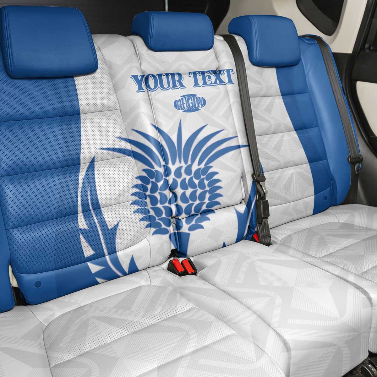Scotland Rugby 2025 Custom Back Car Seat Cover Come On Thistle