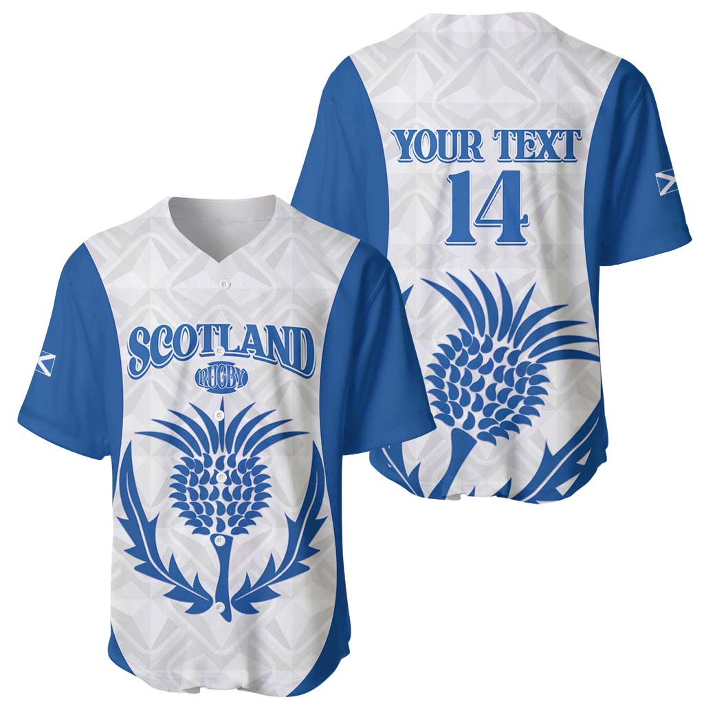 Scotland Rugby 2025 Custom Baseball Jersey Come On Thistle