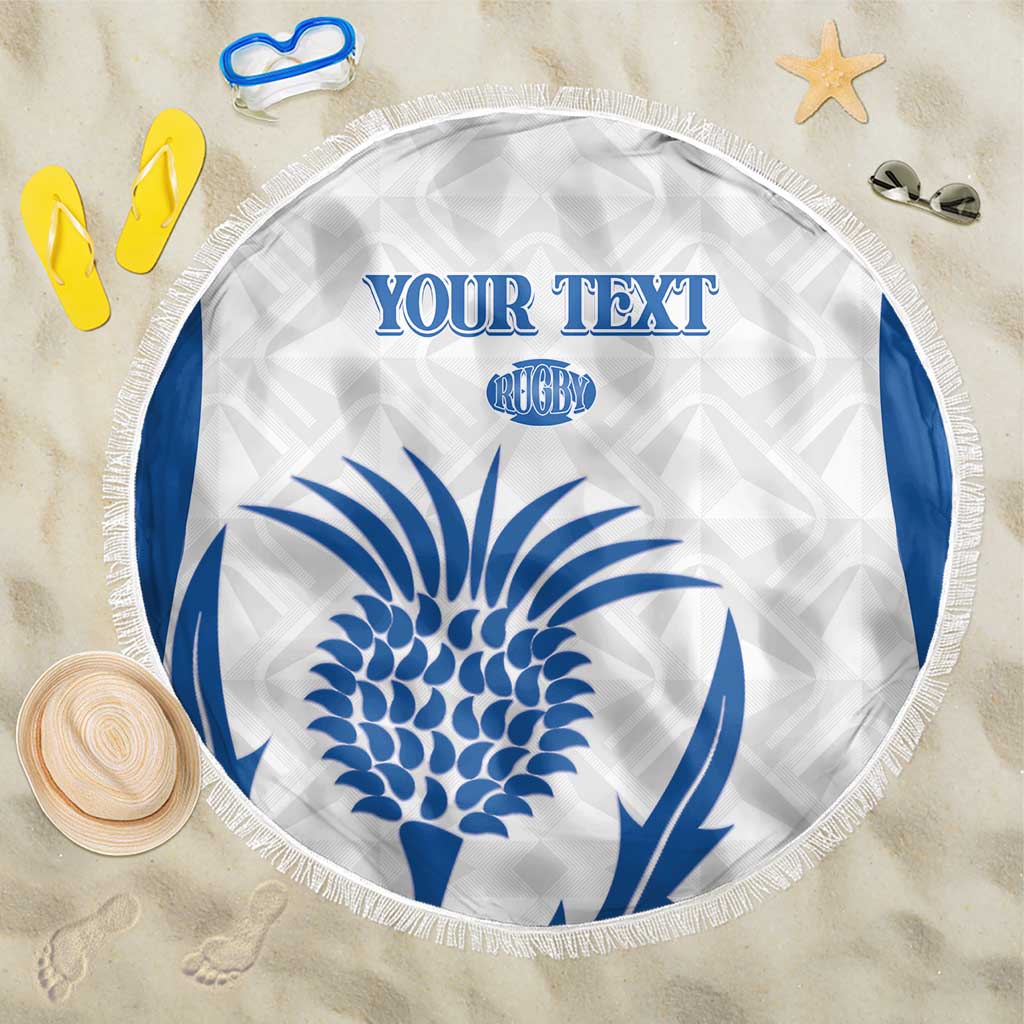 Scotland Rugby 2025 Custom Beach Blanket Come On Thistle