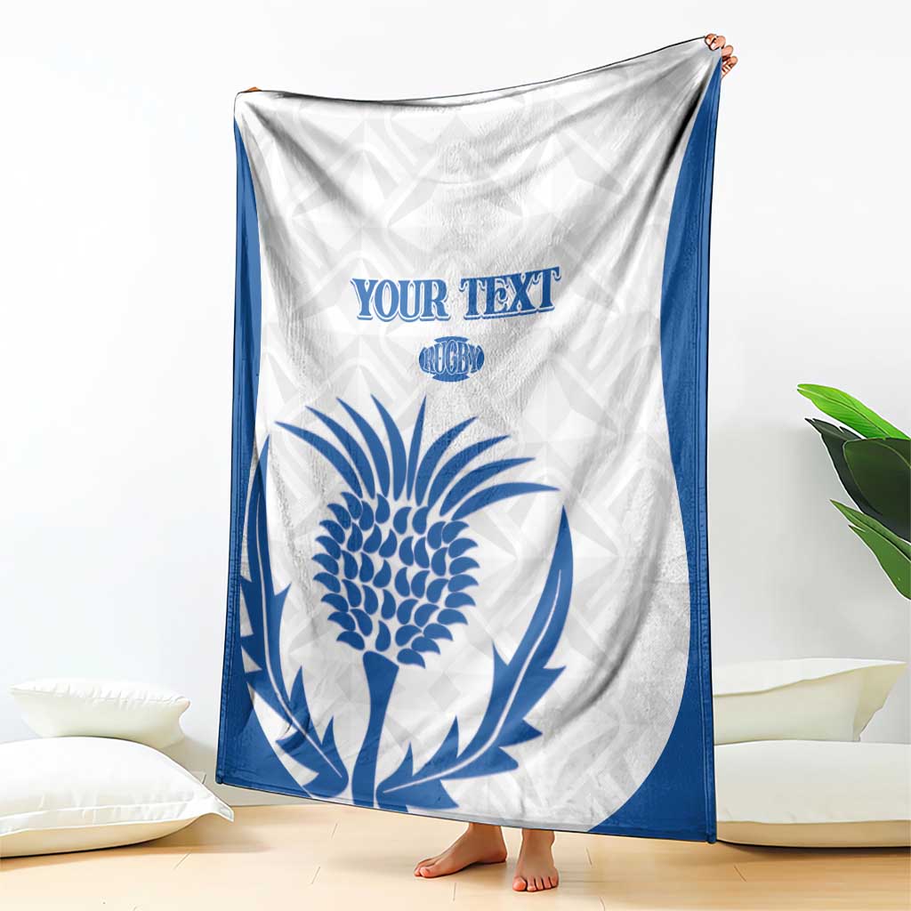 Scotland Rugby 2025 Custom Blanket Come On Thistle