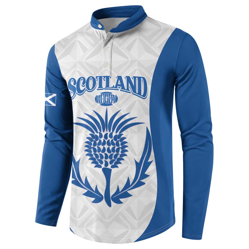 Scotland Rugby 2025 Custom Button Sweatshirt Come On Thistle