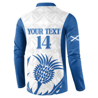 Scotland Rugby 2025 Custom Button Sweatshirt Come On Thistle